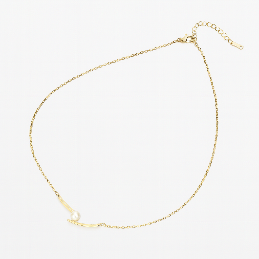 Einzelperle Halskette