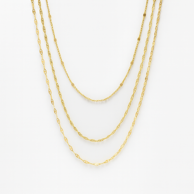 Golden Layers Halskette