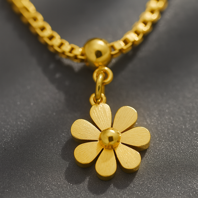Golden Bloom Halskette