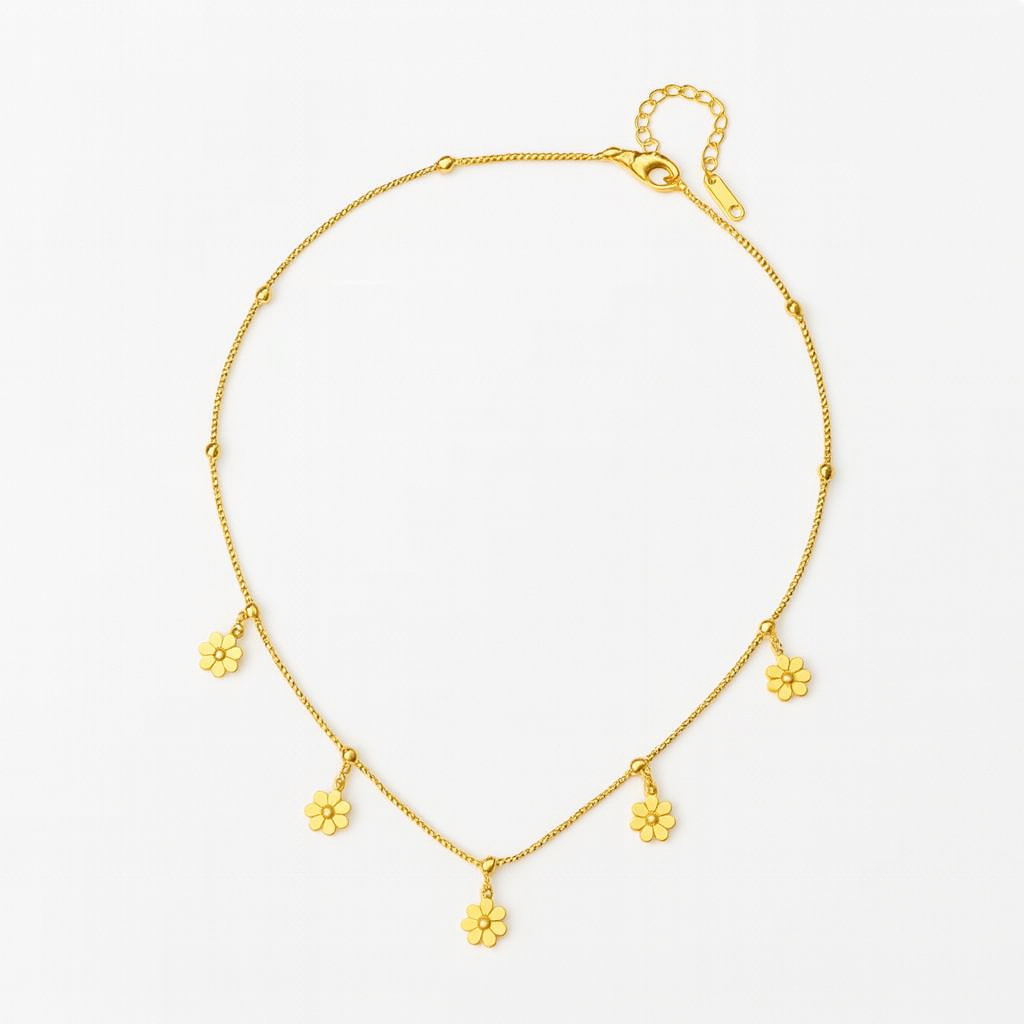 Golden Bloom Halskette
