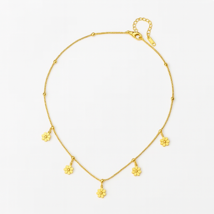 Golden Bloom Halskette