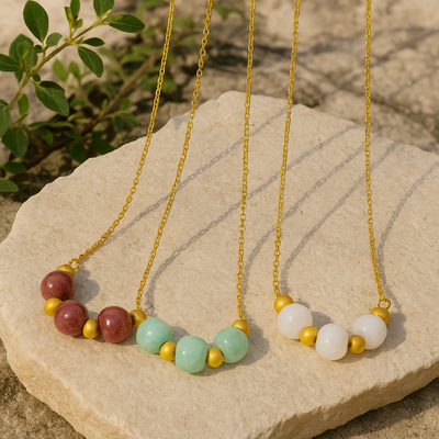 Naturstein Halskette