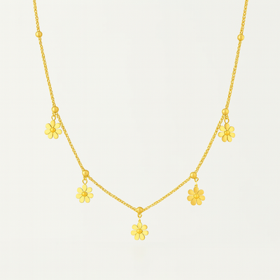 Golden Bloom Halskette