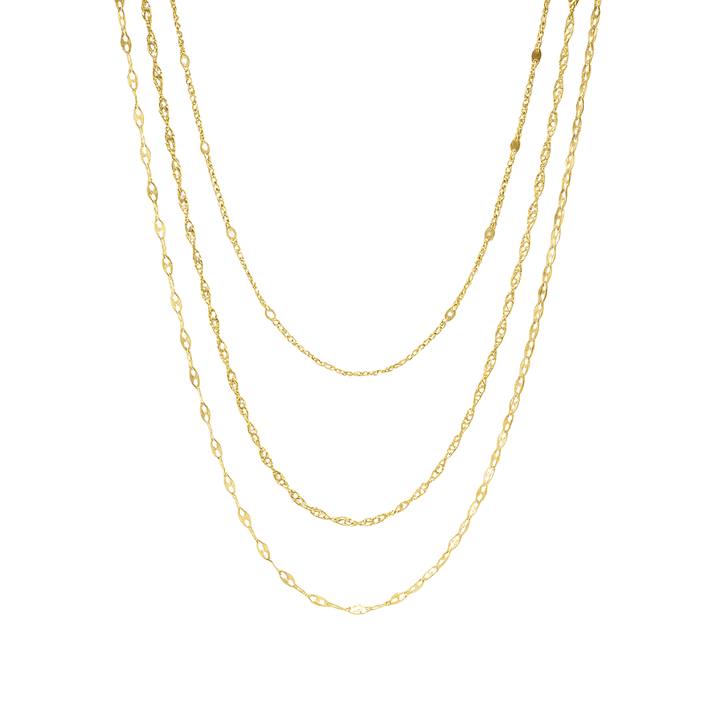 Golden Layers Halskette