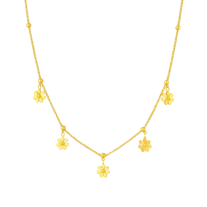 Golden Bloom Halskette