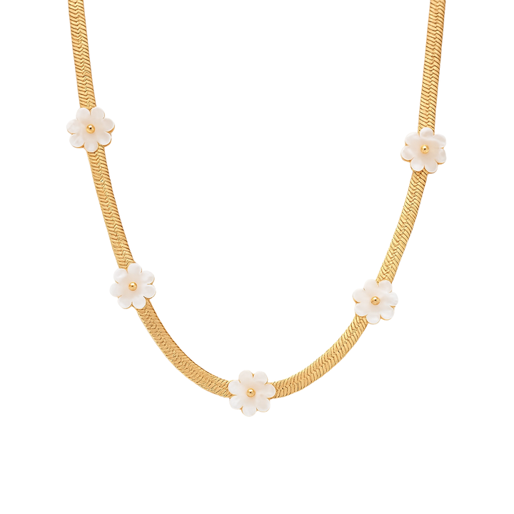 White Blossom Halskette