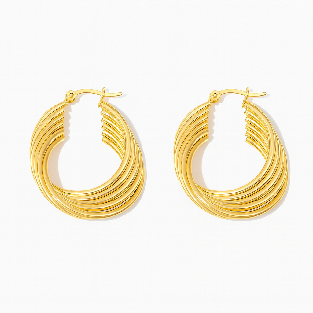 Golden Wave Ohrringe