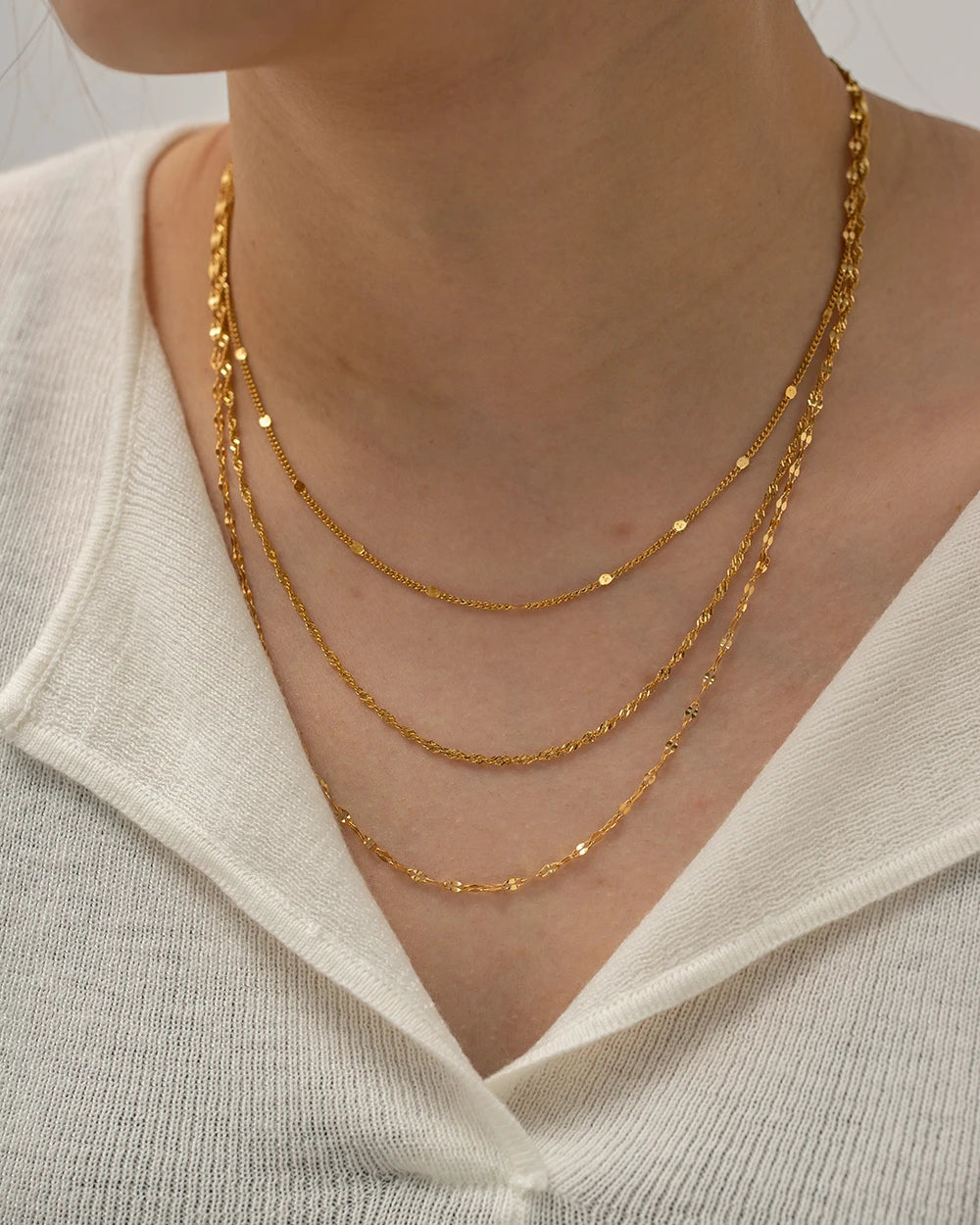 Golden Layers Halskette