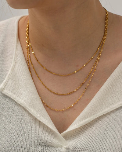 Golden Layers Halskette