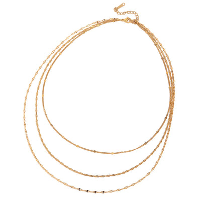Golden Layers Halskette