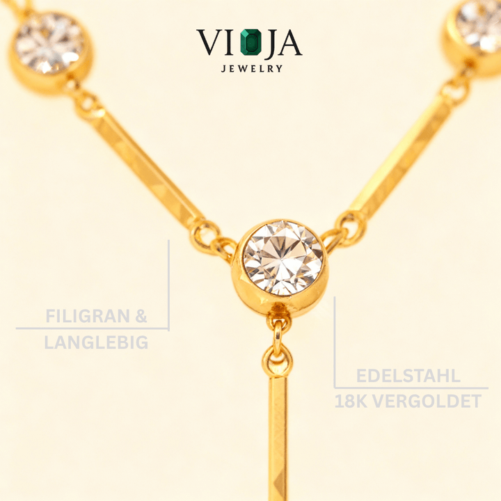 Kristallpfad Halskette