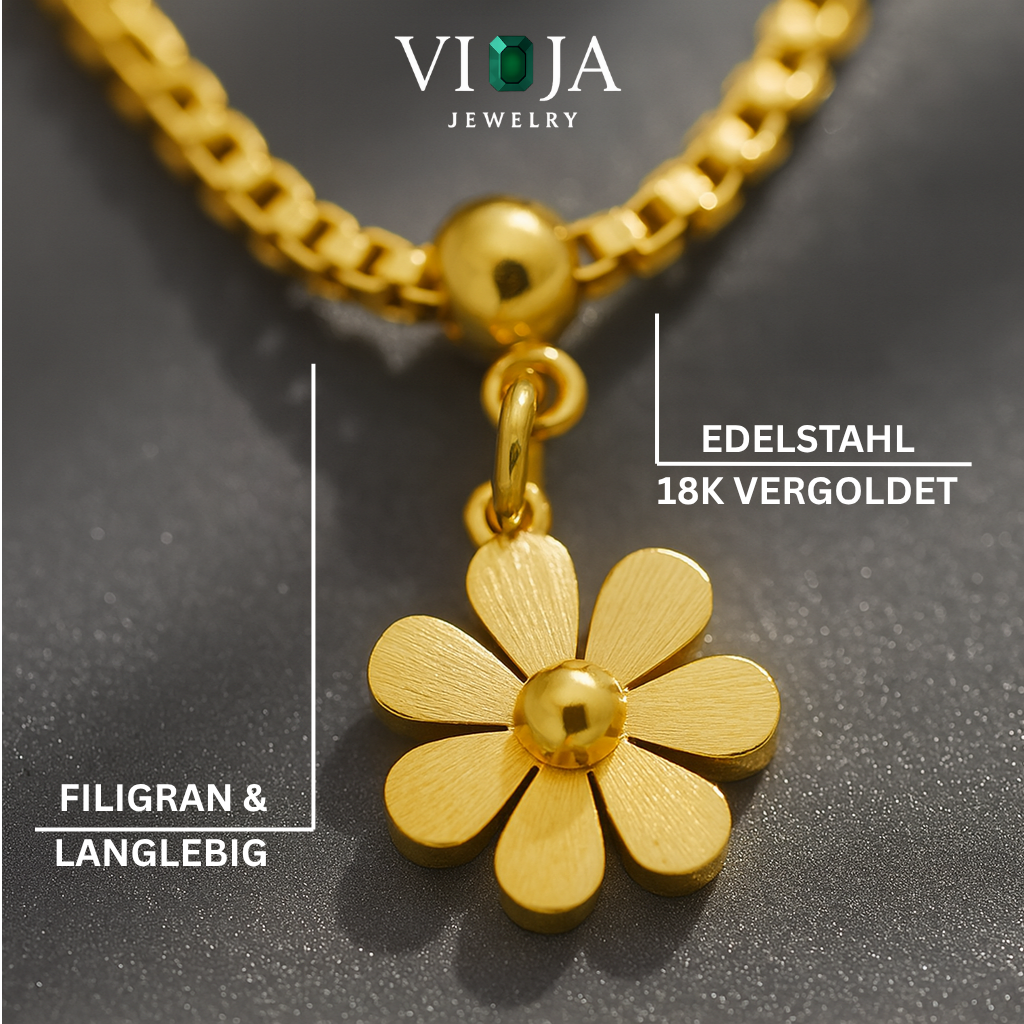 Golden Bloom Halskette