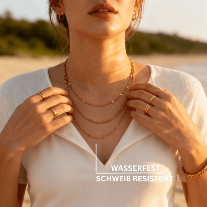 Golden Layers Halskette