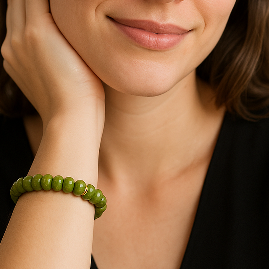 Steinperlen Boho Armband