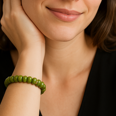 Steinperlen Boho Armband