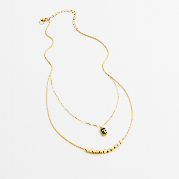 Emerald Duo Halskette