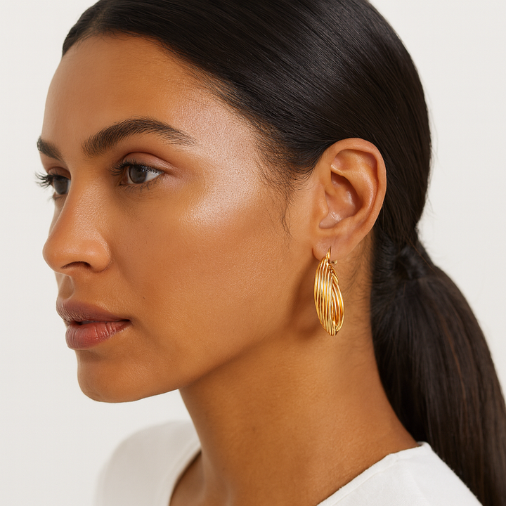 Golden Wave Ohrringe